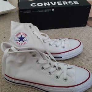 High top white Converse